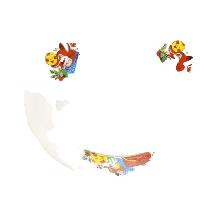 Тарелка глубокая 200 мм Веселый колобок Гладкий край