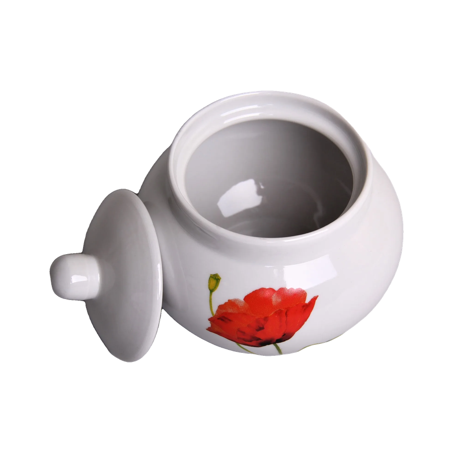 Сахарница 500 мл Алый мак Рубин